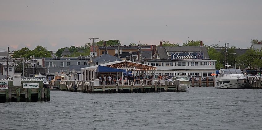 Mitchell Marina view from the ocean, via Aleksandr Dyskin / Shutterstock.com