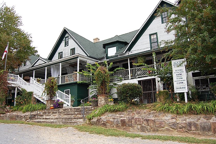 View of the Mentone Springs Hotel in Mentone, Alabama.