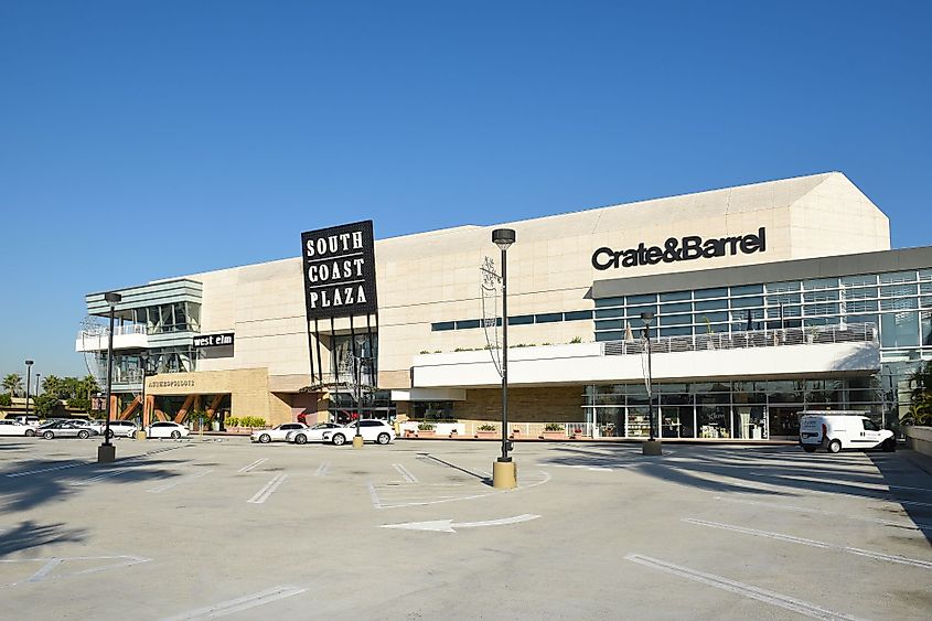 South Coast Plaza in Costa Mesa, California