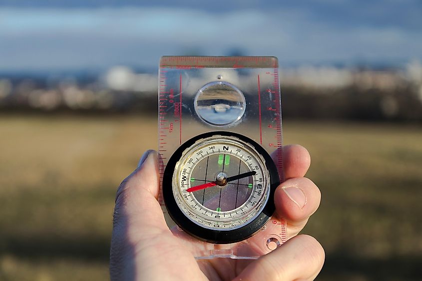 Modern glass compass