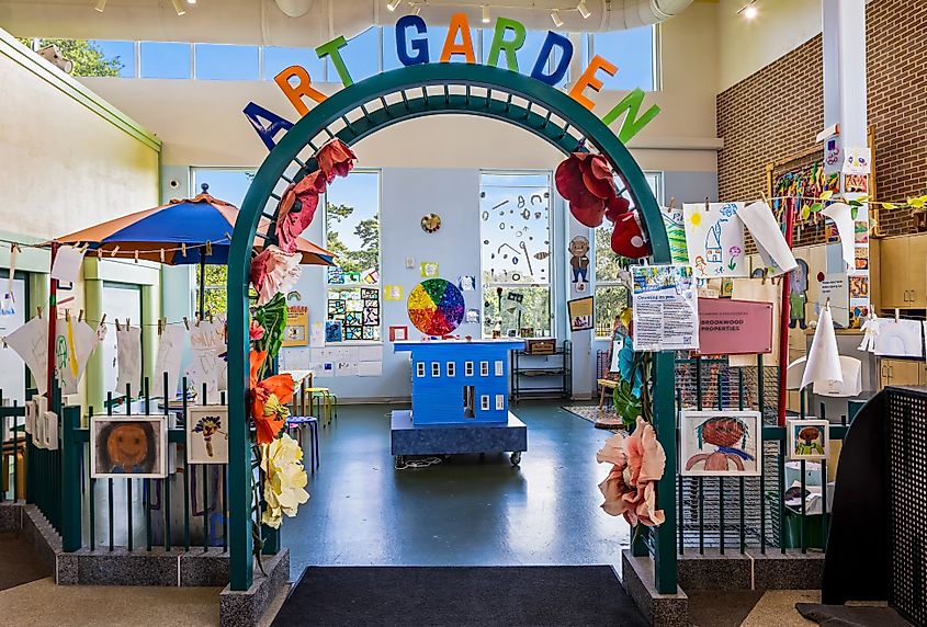 Art Garden at the Knock Knock Children's Museum in Baton Rouge.