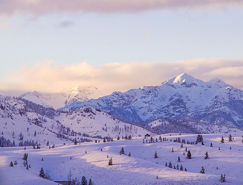 Mountains in Sun Valley, Idaho.