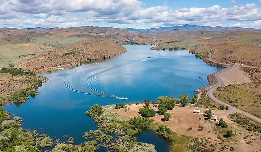 Mann Creek Dam and Reservoir near Weiser, Idaho.