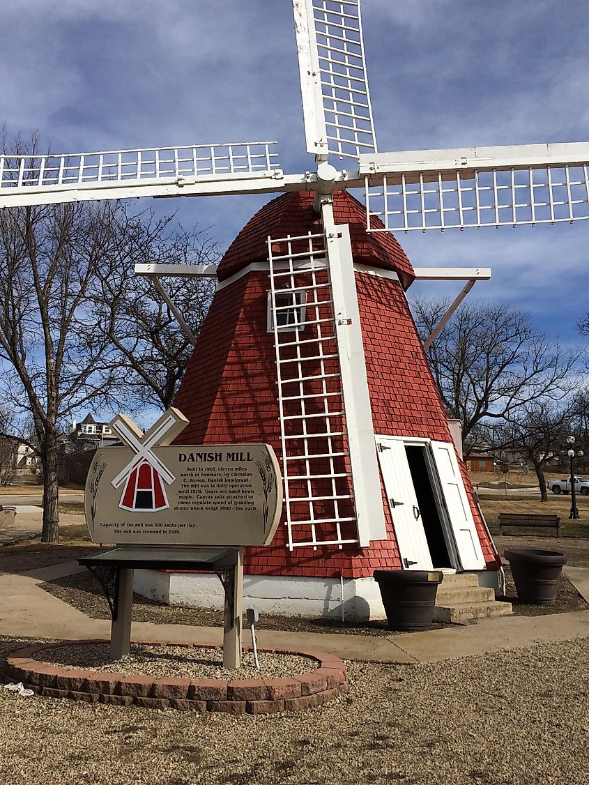 Danish Mill in Kenmare, North Dakota.