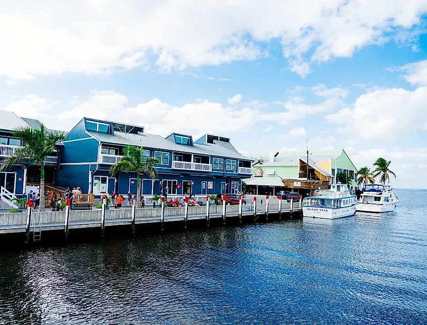 The Peace River at Punta Gorda and Port Charlotte, Florida.