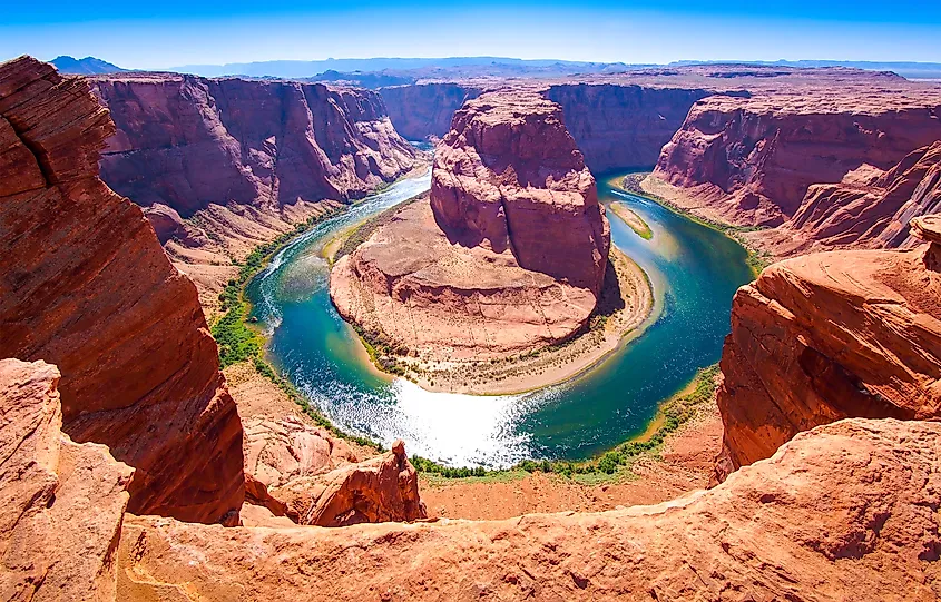 Horseshoe Bend on the Colorado River near Page, Arizona.