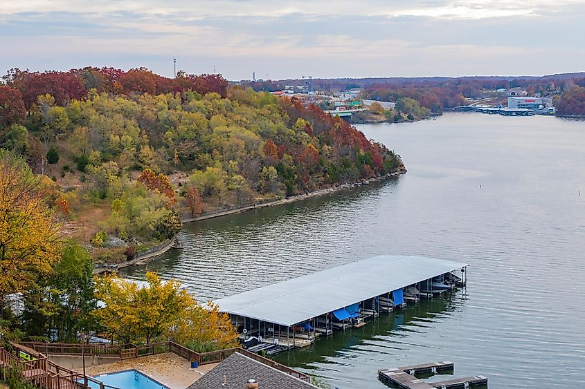 Beautiful Lake Ozark in Missouri.