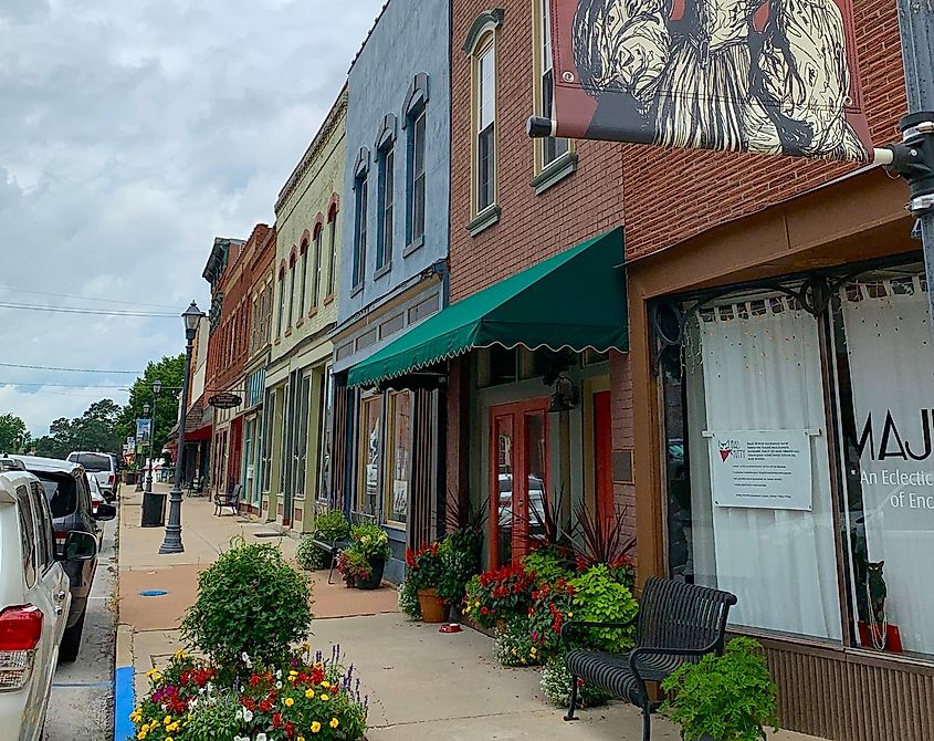 Street view in Lexington, Missouri, via 