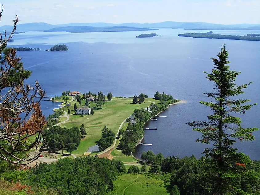 Overlooking Moosehead Lake, Maine.