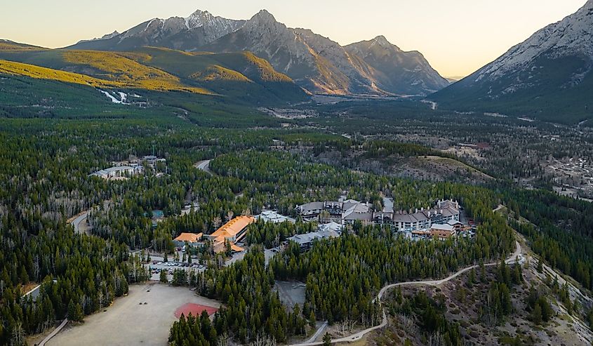 Overlooking Alberta's Kananaskis Village.
