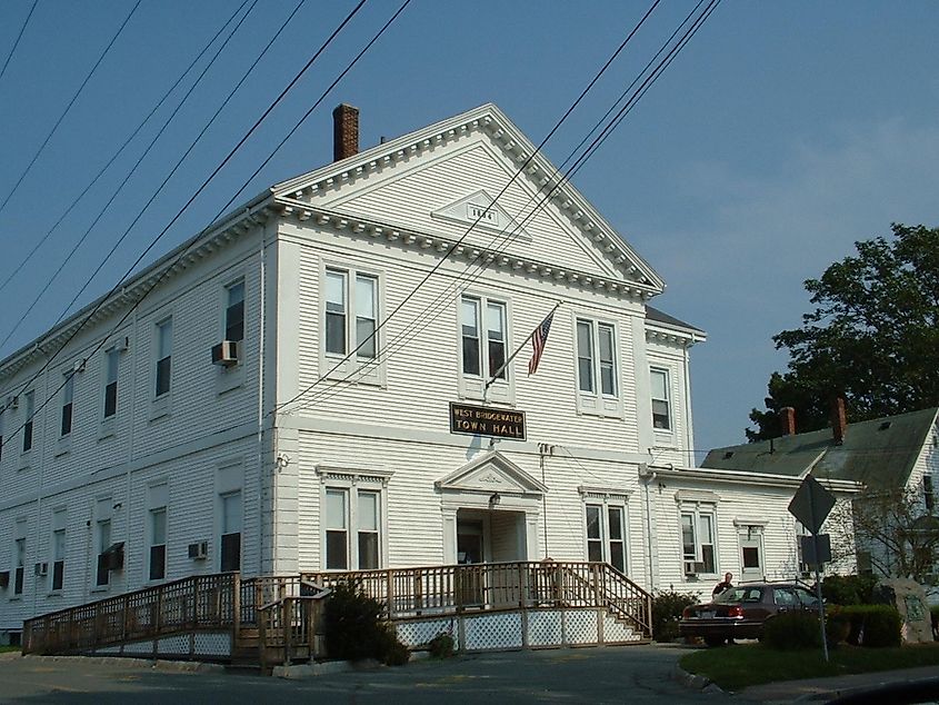 West Bridgewater Town Hall, West Bridgewater, Massachsuetts.