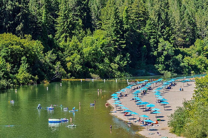 Johnson's Beach, Guerneville, California, on the Russian River.