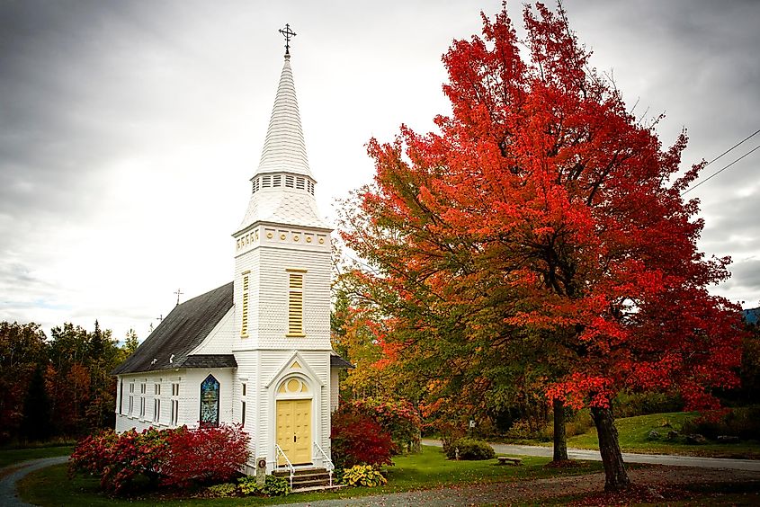 "Saint Matthew's Chapel in Sugar Hill, New Hampshire.