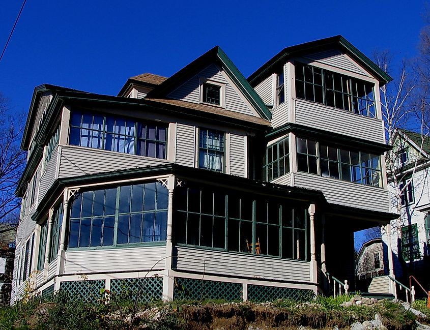 The Noyes Cottage at 16 Helen Street is a classic example of a house that evolved from a single-family house to a private sanatorium.