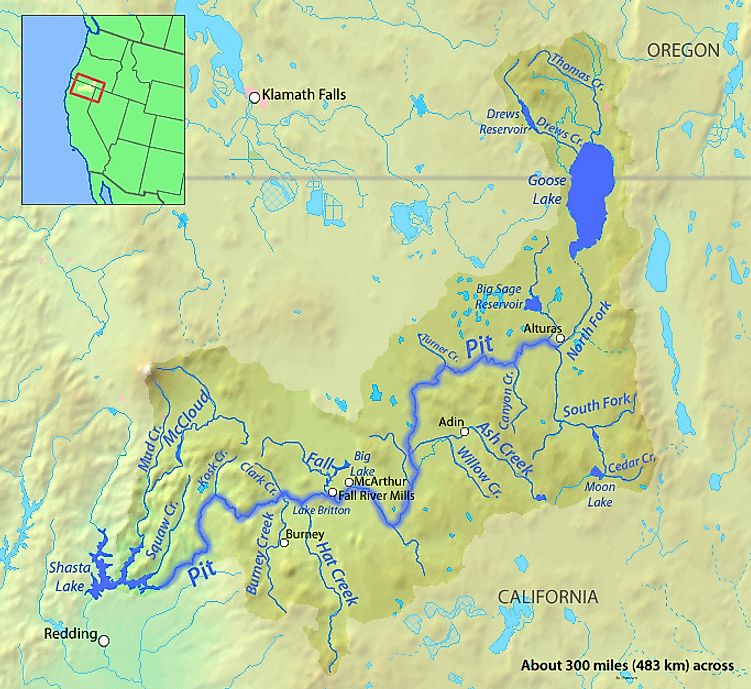 goose lake map