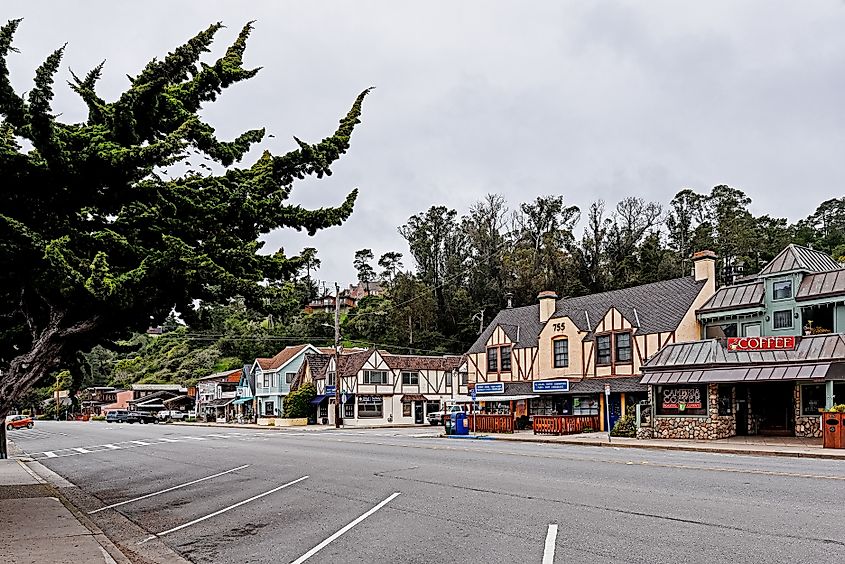 Main Street in Cambria, California.