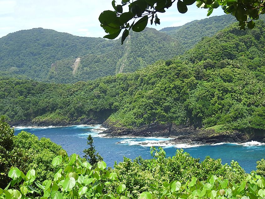 Seascape at the National Park of American Samoa