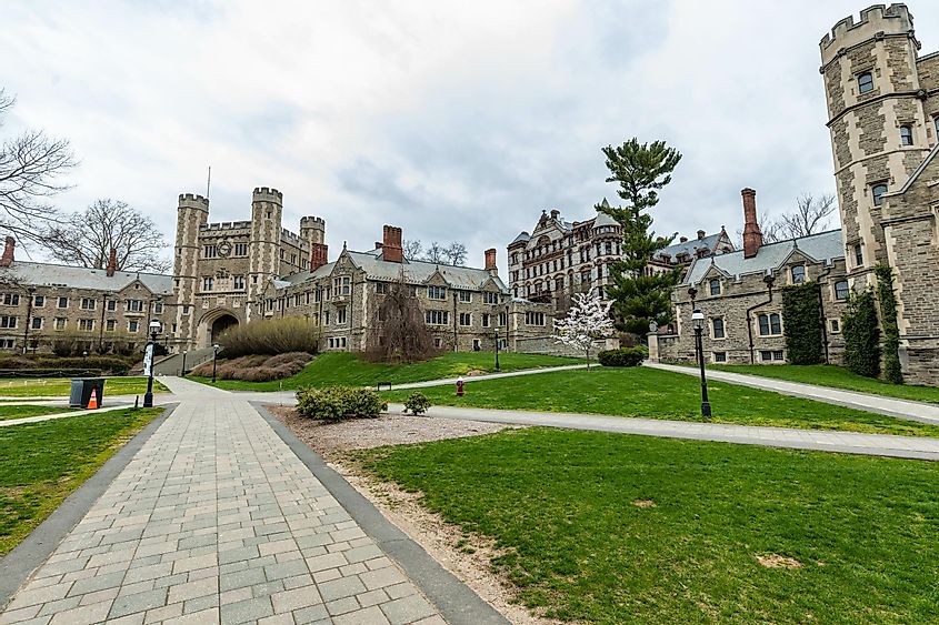 Princeton University campus in Princeton, New Jersey.