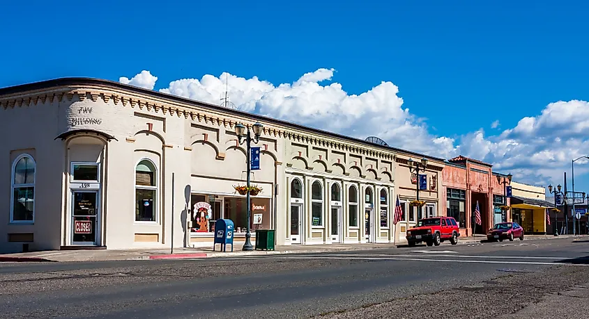 Street view in Lakeport, California