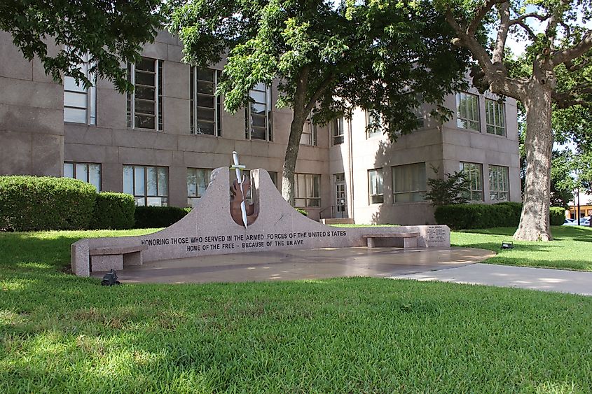 Historic Burnet County Courthouse Located in Downtown Burnet Texas