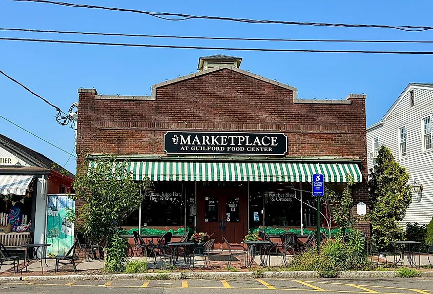 Marketplace at Guilford Food Center in Guilford, Connecticut.
