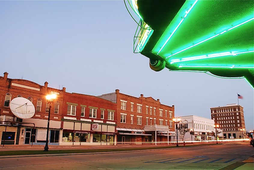 Downtown Crowley, Louisiana.