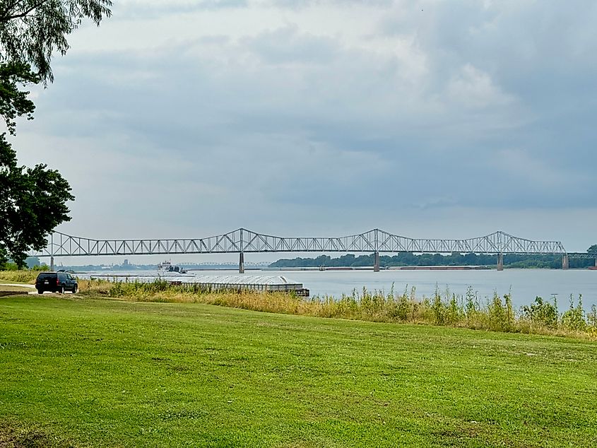 View from Fort Defiance State Park in Cairo, Illinois.