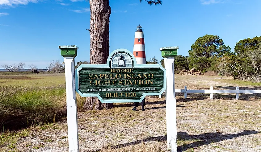 A sign in Sapelo Island, Georgia.