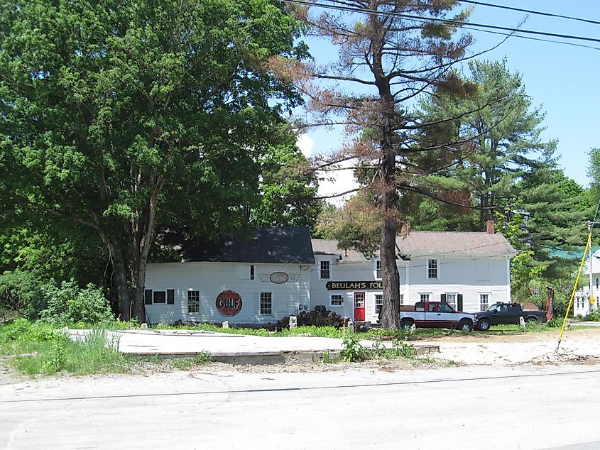Street view in Lovell, Maine