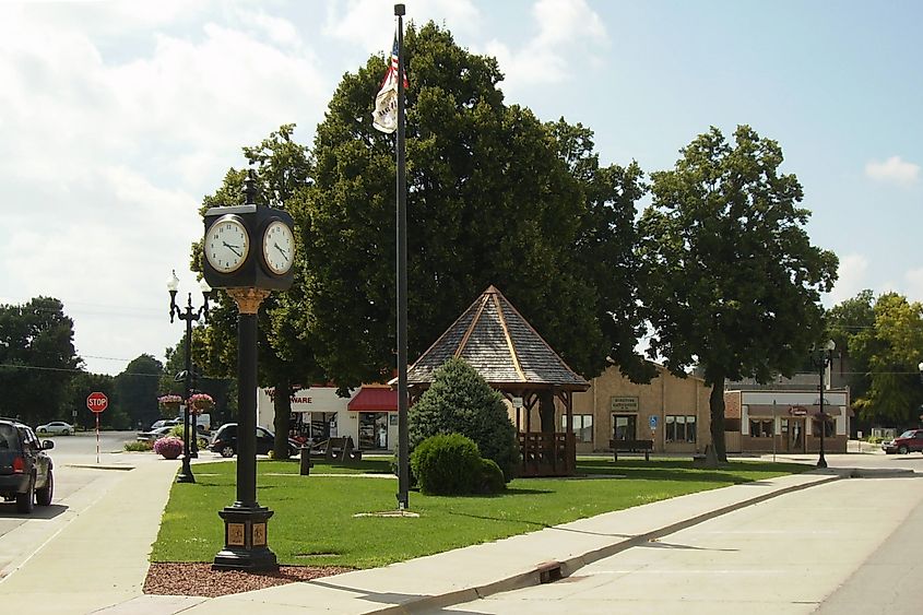 Triangle Park in downtown Waukee, Iowa.