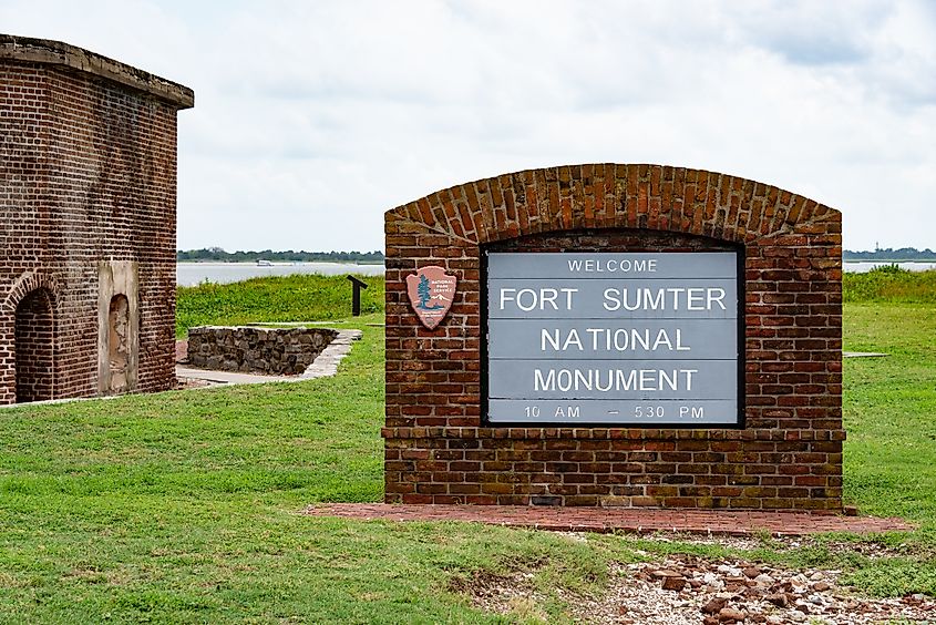 The Fort Sumter in South Carolina.