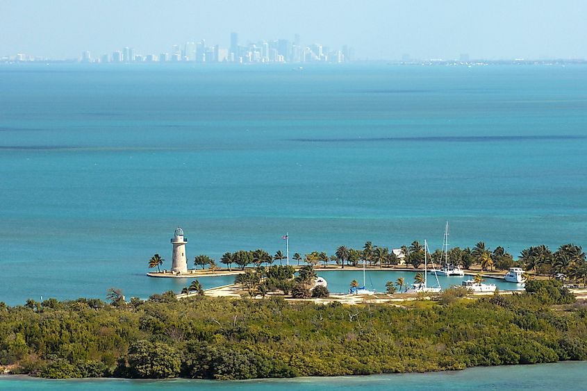 Aerial view of Biscayne National Park
