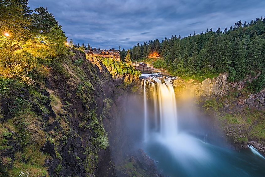 Snoqualmie Falls at Snoqualmie, Washington.