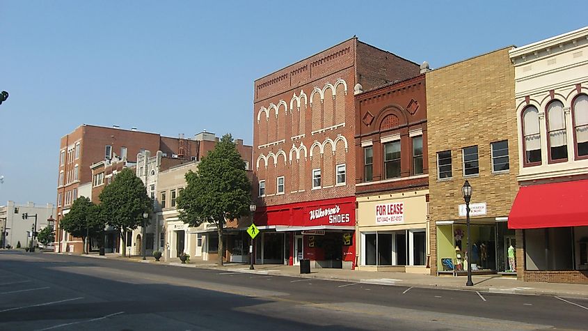 North Main Street in Henderson, Kentucky