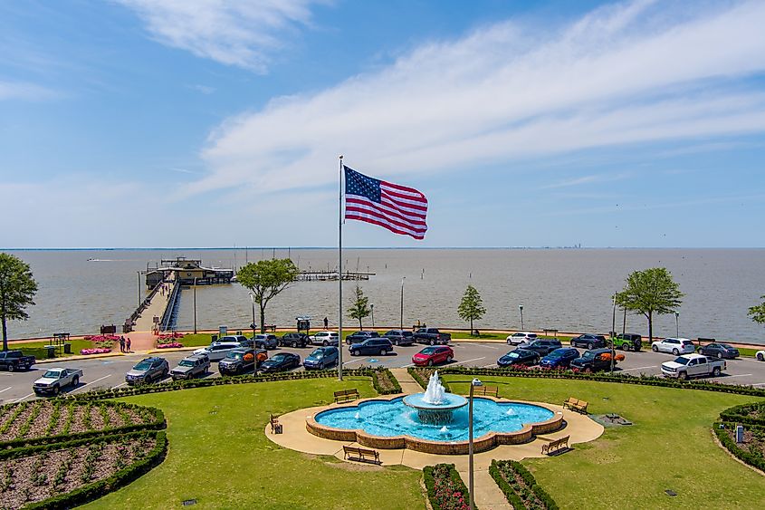 The Fairhope, Alabama pier on Mobile Bay.