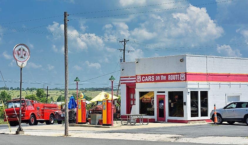 Cars on the Route in Galena, Kansas is a fun stop on Old US Highway 66