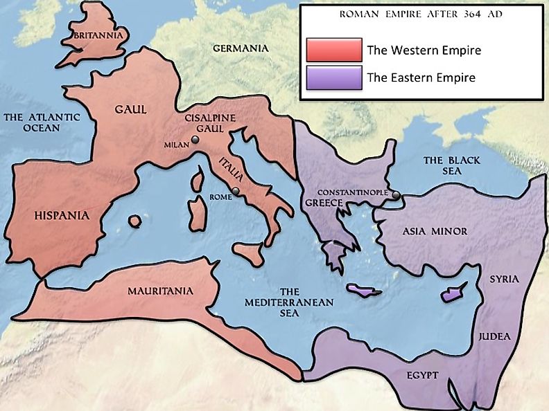 Eastern and Western Roman Empire