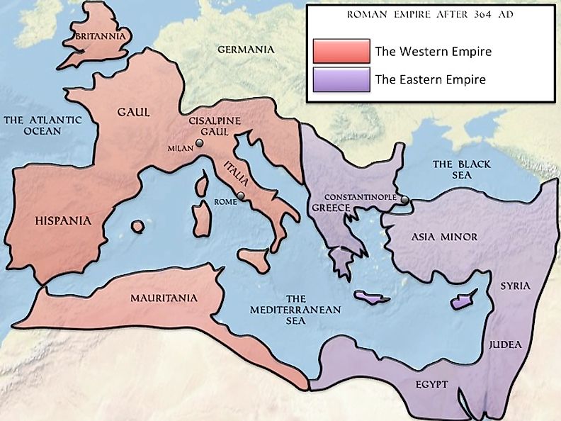 Eastern and Western Roman Empire