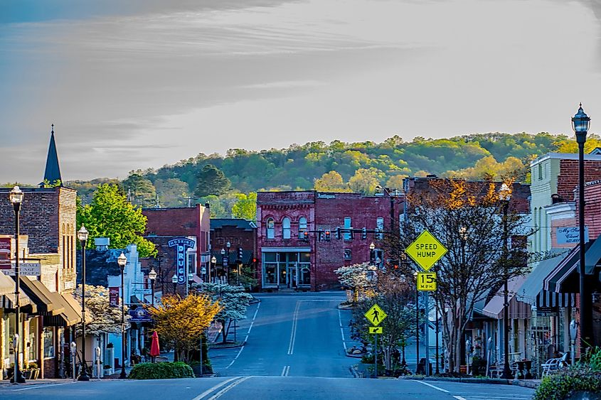 The town of Clinton in Tennessee.