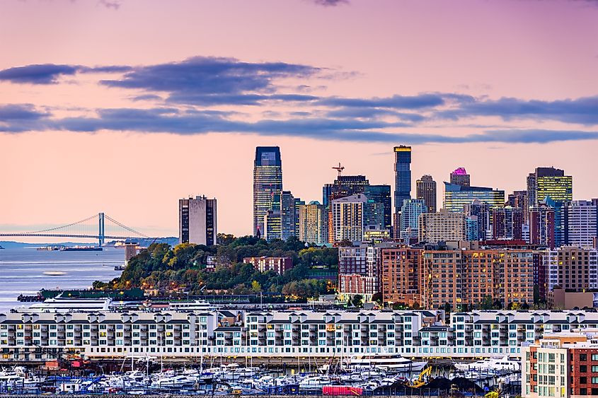 Exchange Place, Jersey City, New Jersey skyline