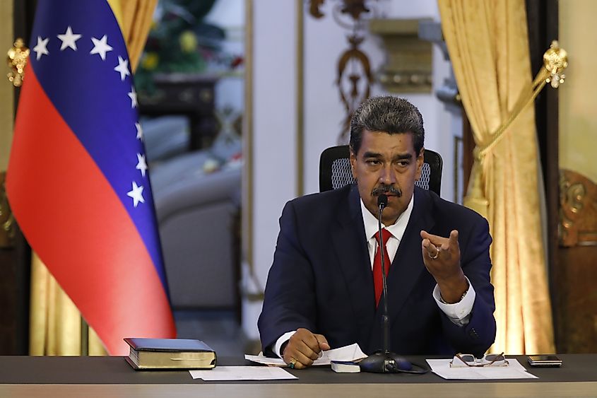 Former Venezuelan President Nicolás Maduro in Caracas. (Credit: photoibo via Shutterstock)
