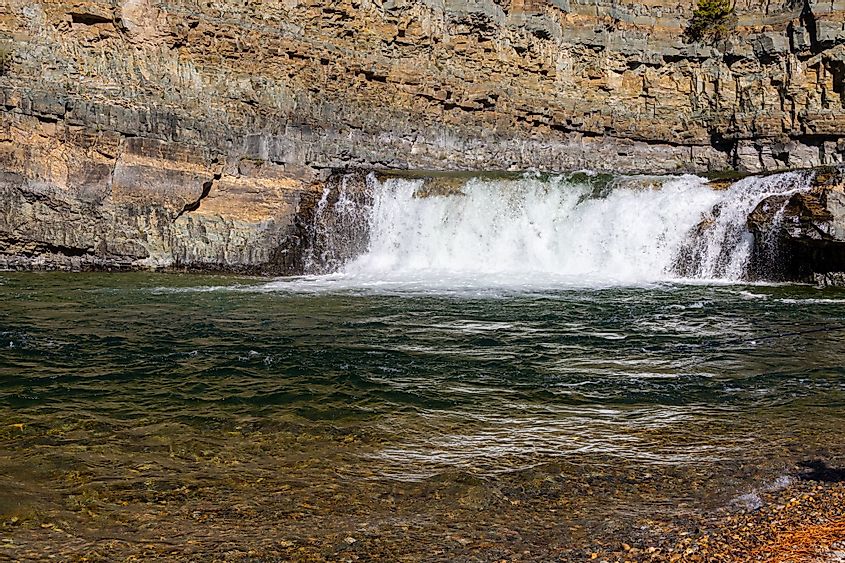 Kootenai Falls on the Kootenai River, Lincoln County, Montana