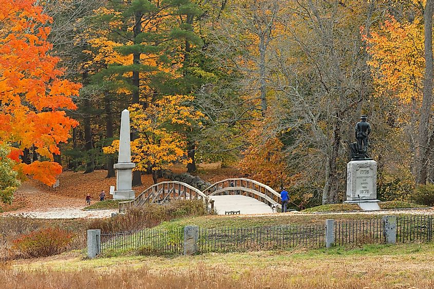 The Minute Man National Historic Park in Concord, Massachusetts