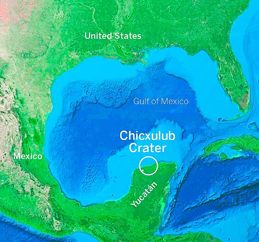 Chicxulub Crater location