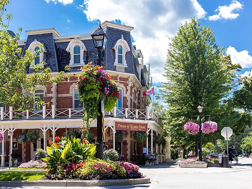 Street view in Niagara-On-The-Lake, Ontario.