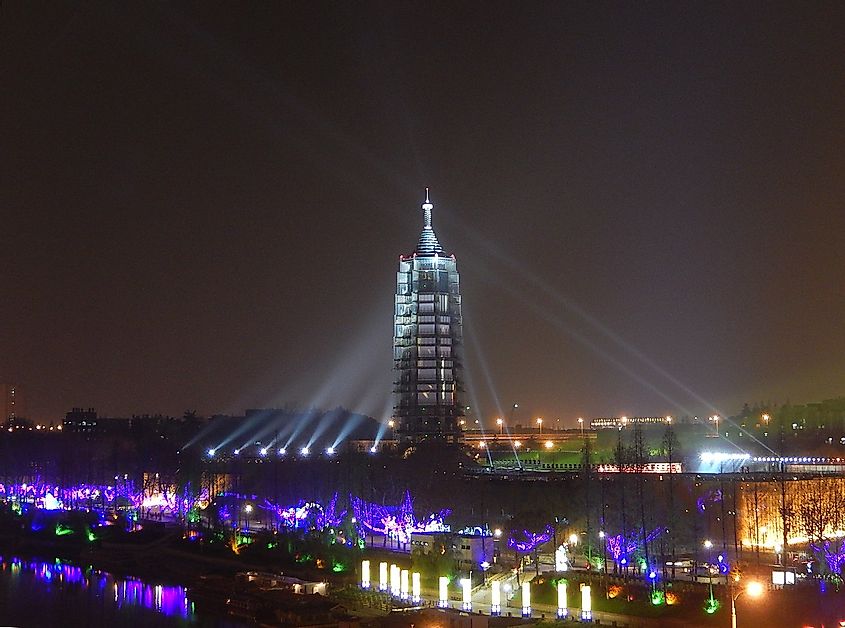 Porcelain Tower of Nanjing - Night View