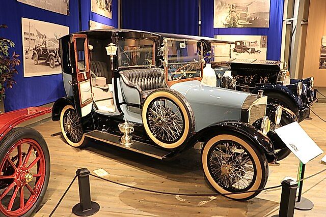 Fountainhead Antique Auto Museum. Fairbanks, Alaska. 1918 Biddle Model H town car 