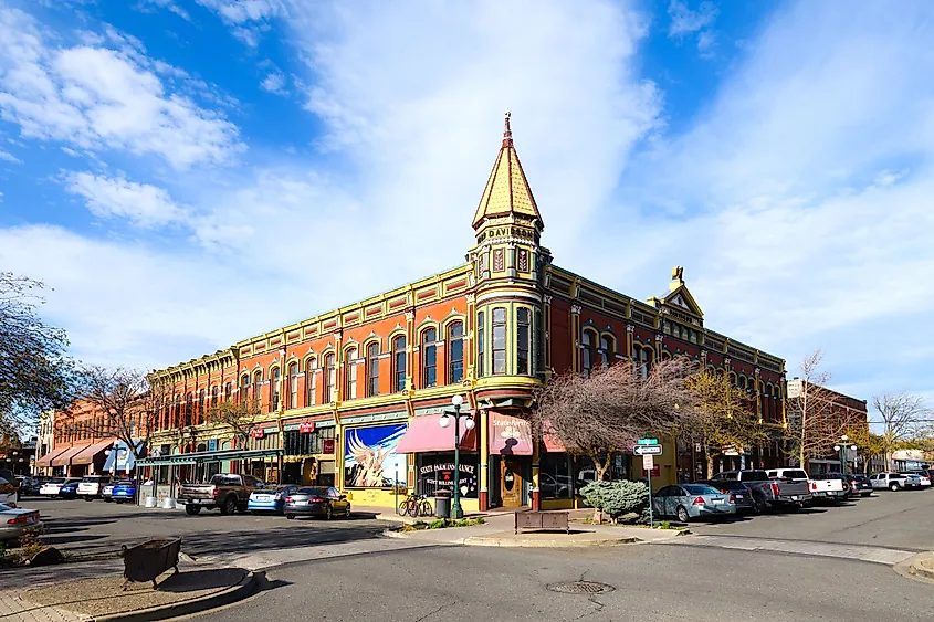 The downtown of Ellensburg, Washington.