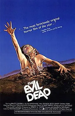 The Evil Dead (1981) was filmed in Tennessee (By MovieGoods.com, Fair use, Wikipedia)