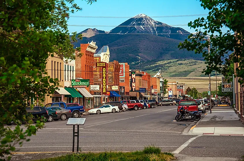 Main Street in Livingston, Montana